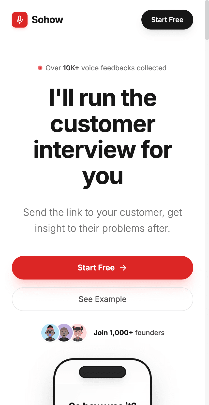Sohow.io - AI Voice Interviewer